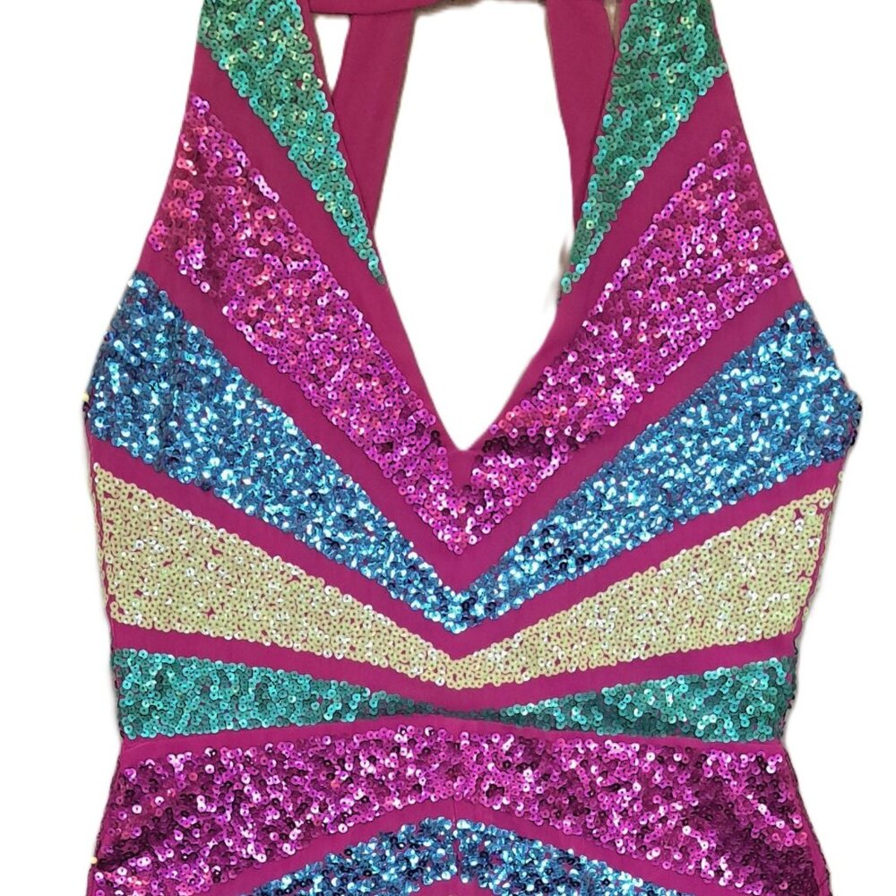 Sequin Halter Hotpants Onesy 4/6